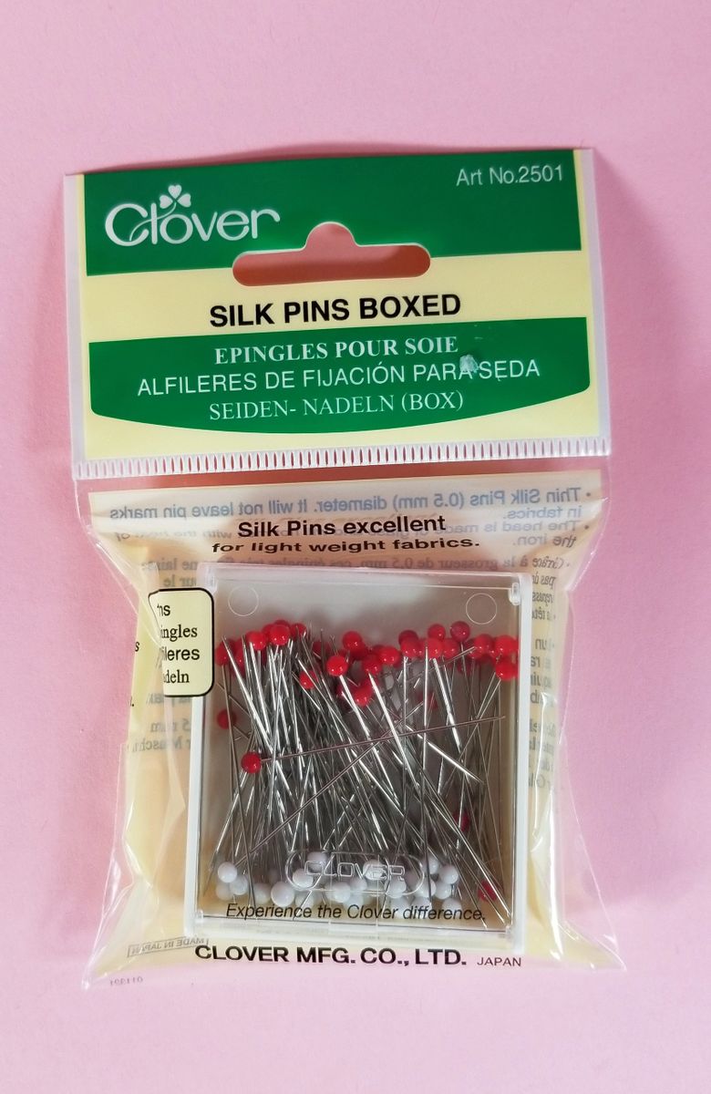 Pins Silk & Fine Fabric Glass head